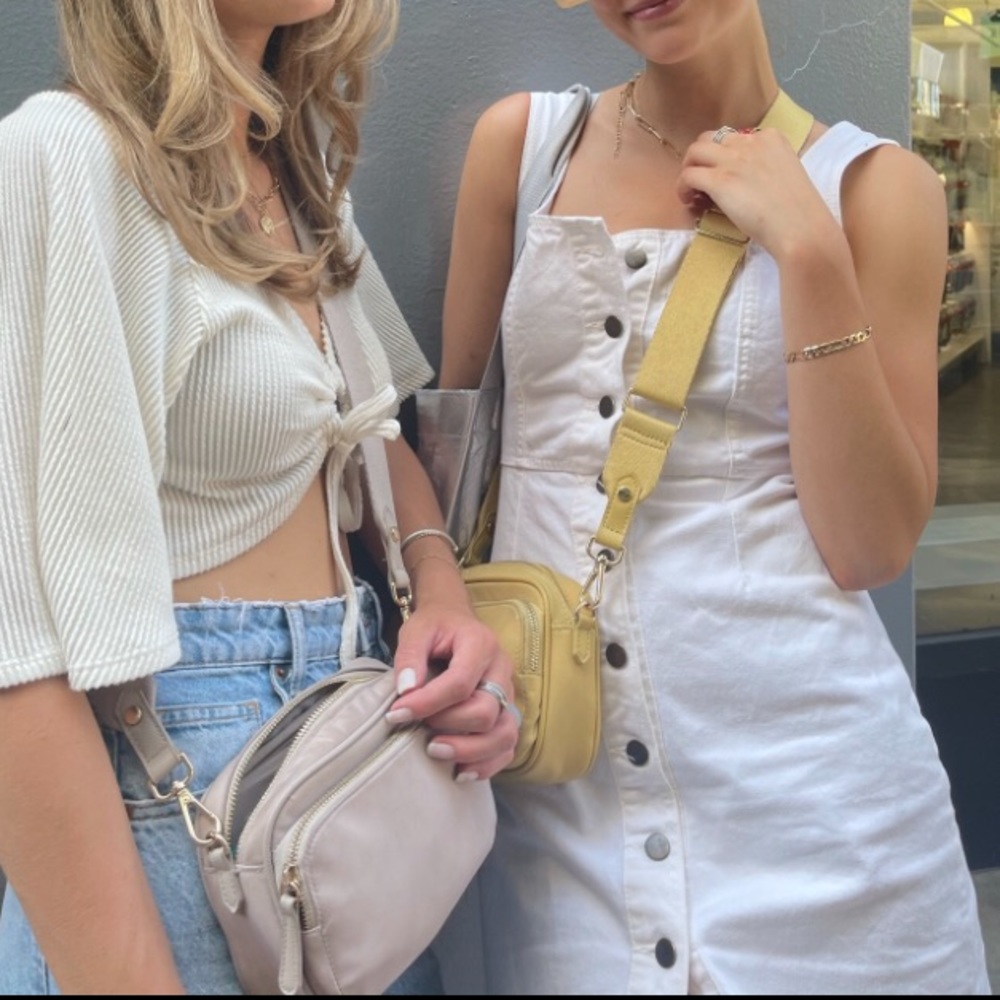 URBAN OUTFITTERS white jean dress